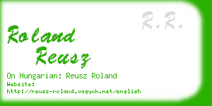 roland reusz business card